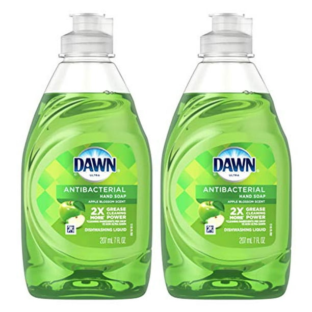 2 Pk. Dawn Ultra Antibacterial Apple Blossom Dishwashing Liquid & Hand