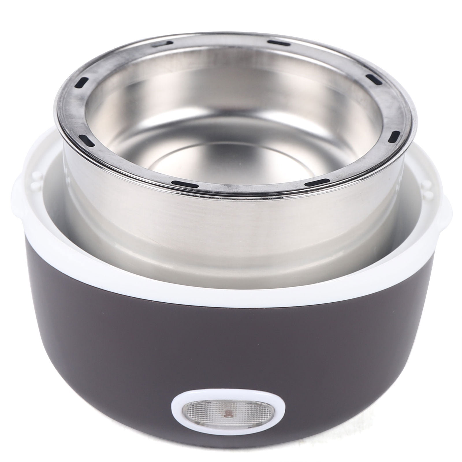 1.3L Electric Lunch Box Steamer Pot Rice Cooker 200w Food Warmer Portable Electric Lunch Box with Stainless Steel Bowls and Measuring Cup