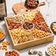 thumbnail image 6 of Gourmet Christmas Nuts Gift Baskets - Wood Platter With Lazy Susan (9 Assortments) - Food Gift Box, 6 of 6