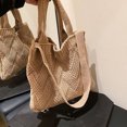 thumbnail image 4 of Bolsa de embrague retro hecho a mano para mujer, de hombro para damas y niñas (caqui) Ehuebsd Para Estrenar, 4 of 9
