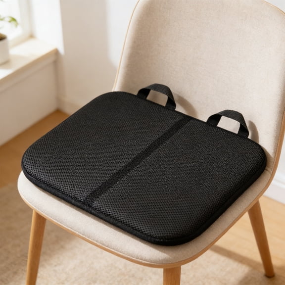 Konghyp Gel Seat Cushion Thickened Chair Pad, Portable Foldable Memory Foam Cushion for Outdoor Activity Travel Office Wheelchair, Pressure Relief Comfort Mat