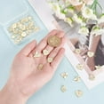 thumbnail image 3 of 32Pcs 4 Styles 18K Gold Plated Heart with Evil Eye Charms CZ Rhinestone Pendants Jewelry Findings with Loop for Earring Necklace DIY, 3 of 6