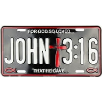 Hangtime John 3:16 6x12 inch Religious license plate