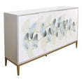 thumbnail image 2 of Pasargad Home Annabelle Sideboard 4 Floral Doors 2 Drawers Bronze Metal Frame, 2 of 11