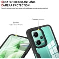 thumbnail image 3 of for Xiaomi Redmi Note 12 5G Clear Case with Screen Protector, Slim Shockproof Soft TPU Bumper Full Body Protection Phone Cover Case for Xiaomi Redmi Note 12 5G/ Poco X5 QC Green, 3 of 10