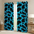 thumbnail image 2 of Erosebridal Cow Print Curtains Kawaii Farm Animal Blackout Curtains, Black Blue Curtains & Drapes Highland Cattle Bull Skin Bedroom Curtains, Hair Skin Window Treatments, 2 of 6