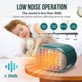 thumbnail image 4 of Space Heater 800W PTC Ceramic Electric Heater Quiet Small Portable Fast Safety Heating, 4 of 5