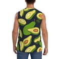 thumbnail image 4 of Balery Fresh Avocado Men's Sleeveless Muscle Shirts Workout Tank Top, Moisture Wicking, Odor Protection-X-Large, 4 of 8