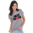 thumbnail image 4 of Hot Mom Funny Best Cool Mothers Day Womens Slim Fit Graphic Tee Brisco Brands S, 4 of 5