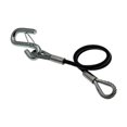 thumbnail image 3 of koolsoo Spring Cable Tow Rope Recovery Rope Trailer Rope Trailer Cable with 2 hook, 3 of 9