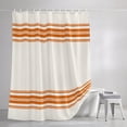 thumbnail image 3 of Shower Curtains for Bathroom, Thanksgiving Waterproof Fabric Shower Curtain, Fall Luxurious Orange Striped Harvest Autumn Decorative Bathroom Curtain for Bathtub, 36"x72", No Hooks Included, 3 of 9