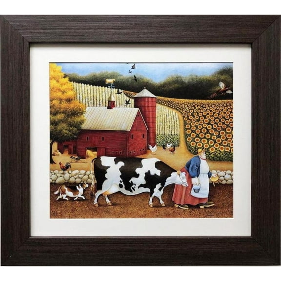 Lowell Herrero "Going to Milking" New CUSTOM FRAMED Art Generic