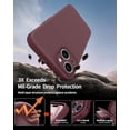 thumbnail image 4 of Compatible with iPhone 15 Case,Upgrade Liquid Silicone,with 2× Screen Protector[Enhanced Camera Protection][Scratch-Resistant Soft Microfiber Lining] Slim Cover Phone Cases (Plum), 4 of 12