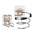 thumbnail image 3 of FRCOLOR Hairdryer Racks 1 Set of No-drilling Stainless Steel Hairdryer Racks Washbasin Racks (Silver),3.74"X3.15"X2.95", 3 of 4