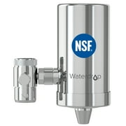 Waterdrop WD-FC-06 304 Stainless-Steel Faucet Water Filter, NSF Certified Carbon Block Water Filtration System, Removes Chlorine, Heavy Metals and Bad Taste (1 Filter Included)
