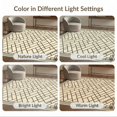 thumbnail image 7 of ODIKA 3'x5' Washable Throw Rug Herringbone Geometric Lattice Framework Minimalist Farmhouse for Entryway, Kitchen, Mudroom, Stain Resistant, Low Profile, Non-Slip, 7 of 7