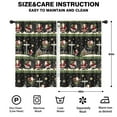 thumbnail image 2 of Blackout Kids Curtains,Black Christmas Santa Pattern Childrens Insulated Curtains Set Of 2,Bedroom Essentials,Toddler Room Decor 42"x63", 2 of 5
