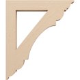 thumbnail image 3 of Ekena Millwork 3 1/2"W x 24"D x 28"H Olympic Traditional Rough Cedar Woodgrain TimberThane Bracket, Primed Tan, 3 of 6