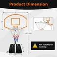 thumbnail image 5 of Segmart Pool Basketball Hoop,3.1ft-4.7ft Swimming Pool Basketball Hoop Height Adjustable,Pool Hoops Basketball With 36" Backboard,Blue, 5 of 7
