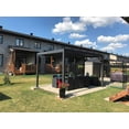 thumbnail image 2 of Freestanding Villa Pergola with Motorization and LED Lighting Included, 10' x 10', Dark Gray, 2 of 25