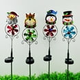 thumbnail image 3 of Solar Christmas  LED Light Snowman elk penguin Santa Claus Ground Mounted Lamp courtyard Lawn Decoration Light, 3 of 3
