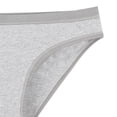 thumbnail image 3 of Calzoncillos De Mujer Bragas De Algodón Amigables Con La Piel Simples Y De Moda Ropa Interior De Mujer De Cintura Baja Gris L, 3 of 5