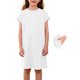 thumbnail image 2 of Vestido de Primavera de Niña Vestidos Sueltos Casuales con Bolsillos para 5-14 Años Vestido de Verano de Manga Corta Estirable Suave Y Cómodo para las Vacaciones Escolares, 2 of 9