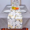 thumbnail image 3 of Store Yellow Flower Cotton Linen Table Runner Dresser Scarves,Spring Florals Table Runners for Dinning Table,Farmhouse Kitchen Decor,Holiday Dinner Decoration-18x72 Inch, 3 of 8