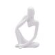 thumbnail image 5 of Escultura de pensador abstracto, artesanía, figuras, estatuas, decoración para el hogar y la oficina, regalos Blanco Derecha, 5 of 9