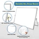 thumbnail image 4 of Pizarra blanca de borrado en seco ABERLLS de 40 x 30 cm con soporte, 10 rotuladores, 4 of 9