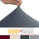 thumbnail image 4 of Fundas para Sillas Juego de 4 Fundas para Sillas Elásticas Fundas para Sillas Universales de Poliéster para Comedor, Hotel, Banquete, Decoración de Fiesta, Boda, Gris Claro Sincero Electrónica, 4 of 5