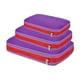 thumbnail image 2 of Juego de 3 cubos de compresión para embalaje, reutilizables, para maletas de viaje Violeta, 2 of 9