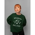 thumbnail image 2 of Krampus Day Care Horror Holiday Tee Women's Sweatshirt, 2 of 4