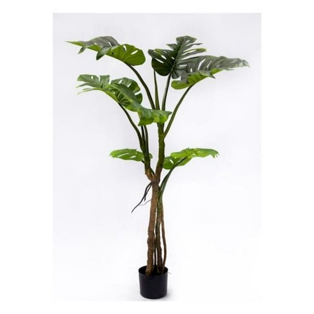 Potted Monsteria Plant Faux Plants & Trees