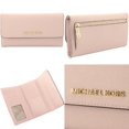 thumbnail image 2 of Michael Kors Jet Set Travel Large Trifold Leather Wallet, Pastel Pink, 2 of 5