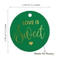 thumbnail image 6 of Inkdotpot Real Gold Foil Love Is Sweet Wedding Tag Favor Hang Paper Tag 100 Piece, 6 of 7