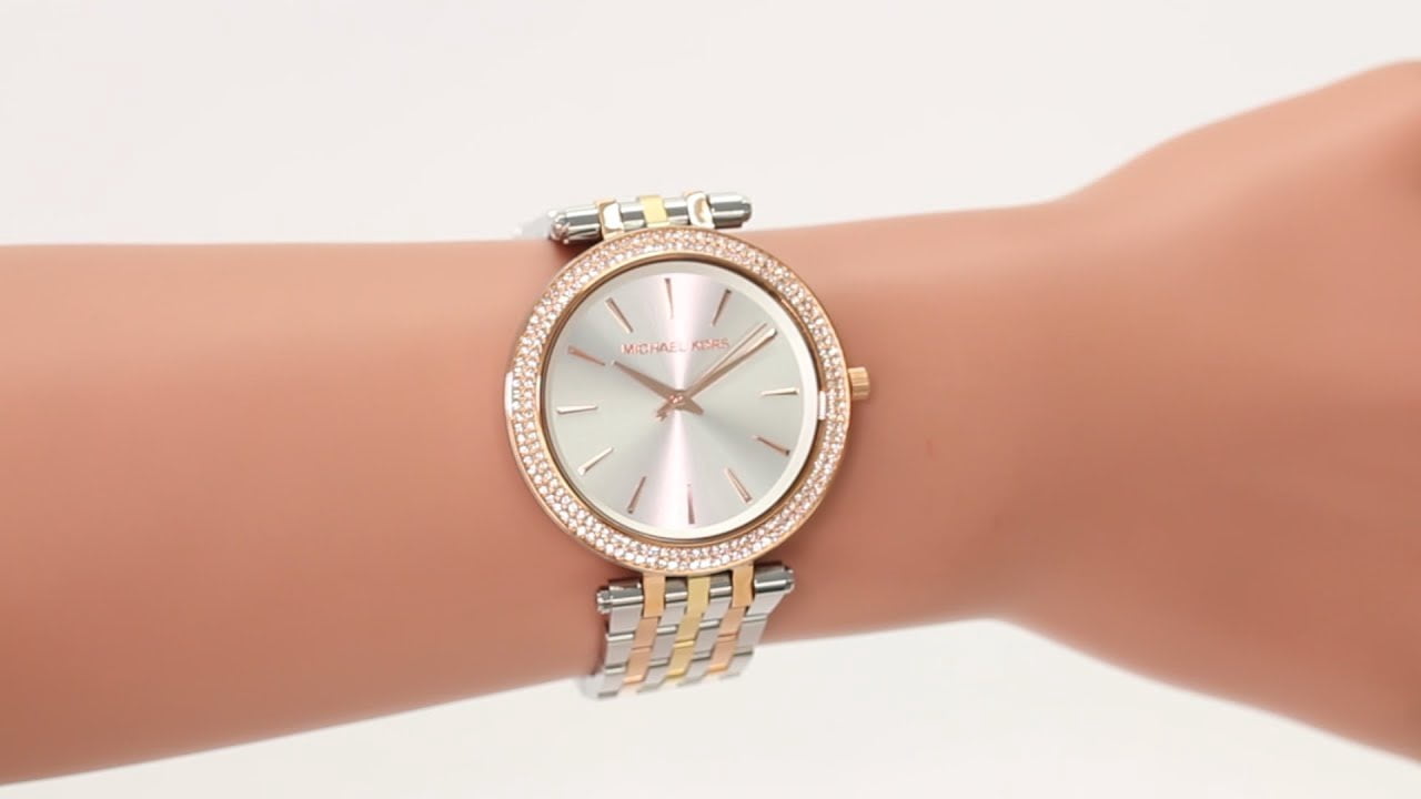 Michael Kors Women's Darci Pavé Stainless Steel Bracelet Watch 39mm MK3203