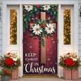 thumbnail image 6 of Decorative Design Christmas Banner Religious Theme Holiday Decoration Keep Christ in Christmas Banner for Church Event Indoor Decoration Religious Gathering, 6 of 9