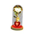 thumbnail image 4 of AMLESO Artificial Light up Rose Flower in Glass Dome for Wedding Decor Multipurpose White Rose, 4 of 8