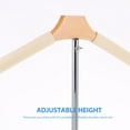 thumbnail image 4 of OUNONA Hanging Coat Hanger Stand T Shape Dress Display Hanger Adjustable Stainless Steel Multi 1Set, 4 of 5