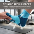 thumbnail image 7 of JQ Copper Sports Socks 6-Pair - Compression Arch Support, Cushioned, Odor Resistant for Women Green, 7 of 7