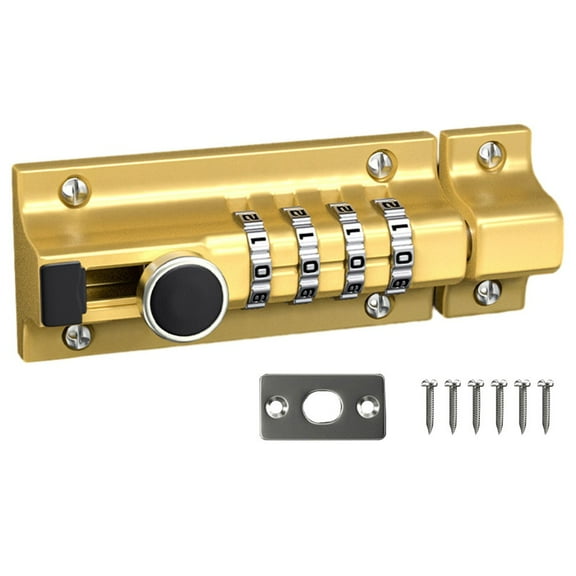 1pc Combination Latch Lock Big Door Bolt Waterproof Rustproof Outdoor Door Parts