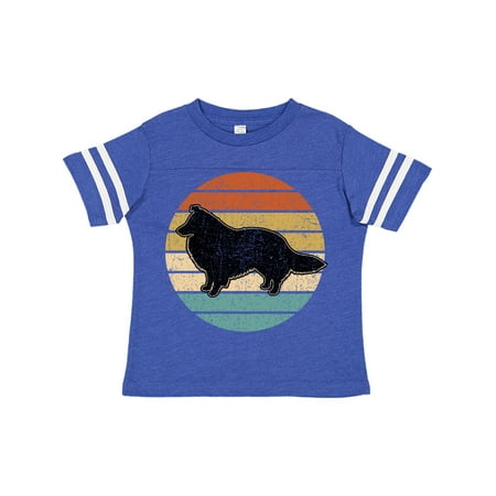 

Inktastic Sheltie Dog Gift Retro Gift Toddler Boy or Toddler Girl T-Shirt