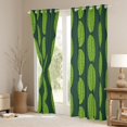 thumbnail image 3 of Cute Cucumbers Blackout Curtains Watercolor Green Pickles Curtains for Pickle Lovers, Cartoon Funny Vegetables Curtains & Drapes Botanical Plants Window Curtains 42''Wx84''L, 3 of 5