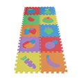 thumbnail image 3 of Rompecabezas de 10 piezas Colchoneta de ejercicios de espuma Azulejos entrelazados Verduras y frutas SM SunniMix Alfombra de ejercicio, 3 of 8