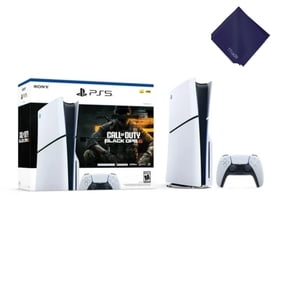جهاز TTrade Sony PlayStation_5 Slim الجديد (إصدار القرص) مع Call of Duty: Black Ops 6 &ndash; مجموعة وحدات التحكم في الألعاب من الجيل التالي