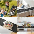 thumbnail image 4 of WYDK 6ft Folding Camping Table with Carry Handle,Portable Utility Table Multipurpose for Party Picnic Tailgating Outdoor Patio Garden Indoor Kitchen,Black, 4 of 7