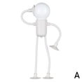 thumbnail image 6 of Changeable Shape Funny Sportsman Night Light,New Cute Light Bulb Man Mini Night Light,DIY Shape Night Lights,Suction Cup Bendable Desk Lamp Decompression Ornaments for Bedroom Bathroom Hallway, 6 of 7