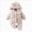 O126-Beige, variant on 6-9 Months Newborn Baby Fleece Hooded Bear Ear Plush Romper Warm Winter Zipper Jumpsuit For Infan Snowsuit