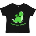 thumbnail image 3 of Inktastic Daddy's Lil' Dragon Cute Green Dragon Boys or Girls Toddler T-Shirt, 3 of 5